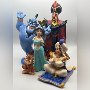 Vintage Disney Characters from Aladdin Ceramic Figurines